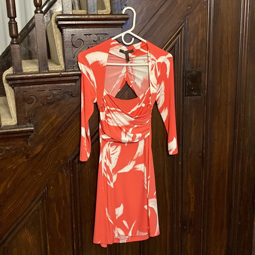 Pink cocktail dress, with open back. Great condition.